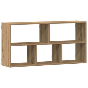 vidaXL sienas plaukts, koka krāsa, 100x25x50 cm, inženierijas koks