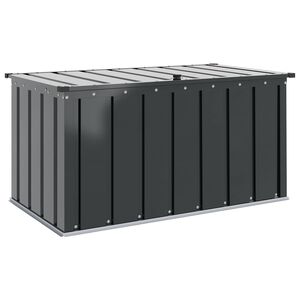 vidaXL Dārza uzglabā&scaron;anas kaste Melna 101 x 56,5 x 50 cm Tērauds