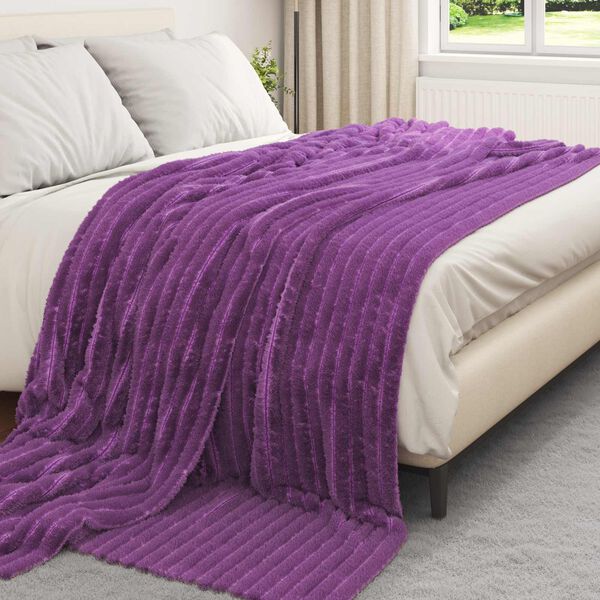 vidaXL Pledu segas 6 pcs Violeta 270 x 240 cm Flīss