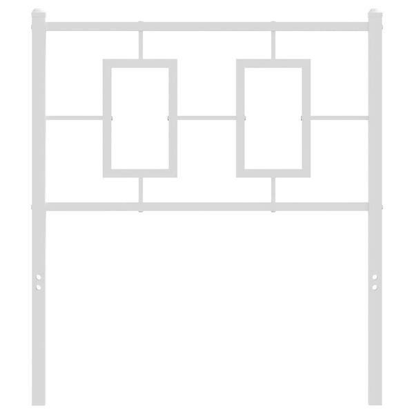 vidaXL rezerves galvgalis, metāls, balts, 80 cm