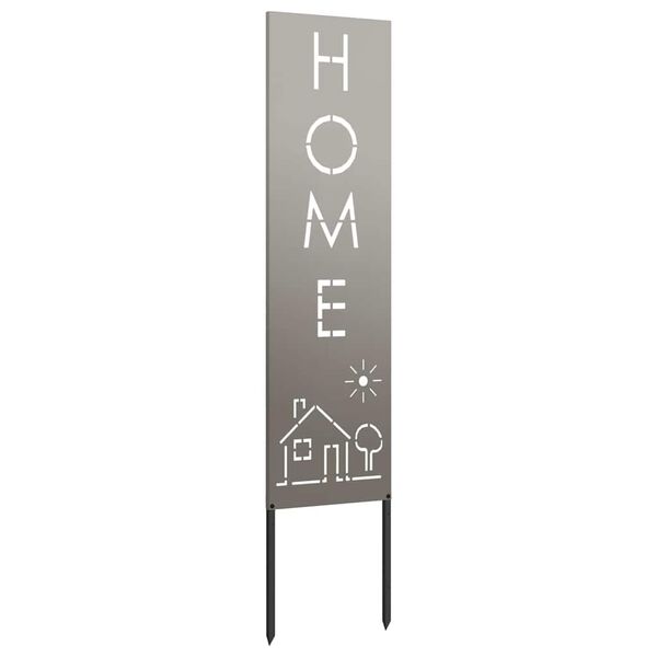 vidaXL Dārza privātuma ekrāns Rūsa 32 x 140 cm Novecināts tērauds