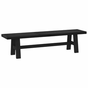 vidaXL Ēdamgalds NOAIN 180 x 41 x 45 cm Masīvs priedes koks Melns