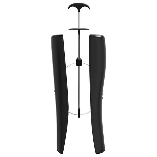 vidaXL zābaku formētāji jā&scaron;anas zābakiem, 1 pāris, melni, PP, tērauds