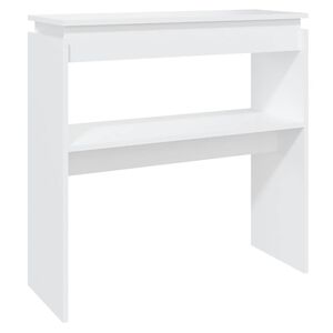 vidaXL konsoles galdiņ&scaron;, balts, 80x30x80 cm, inženierijas koks