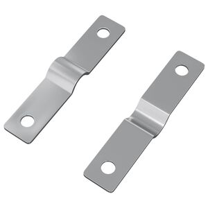 vidaXL Trieciena plāksne 2 gab. Sudraba 50 x 10 x 1,2 mm Dzelzs