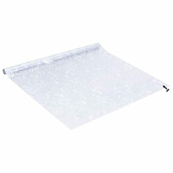 vidaXL Statiskā logu plēve Ziedu raksts 90 x 500 cm PVC