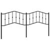 vidaXL gultas galvgalis, metāls, melns, 200 cm