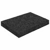 vidaXL Gumijas granulu terases paklājs Melns 6 x 9 x 1 cm Gumija