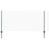 vidaXL Eiropas žogs ar stabu 25 x 1 m PVC pārklāts tērauds Zaļa Tīkls
