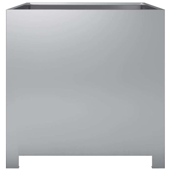 vidaXL dārza puķu kaste, 50x50x50 cm, cinkots tērauds