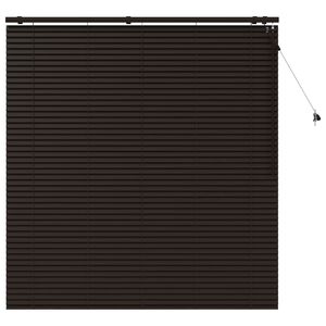 vidaXL Venēcijas žalūzija Tum&scaron;i brūna 145 x 160 cm 35 mm