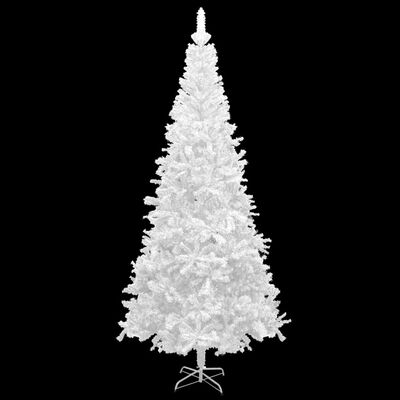 vidaXL mākslīgā Ziemassvētku egle L, 240 cm, balta