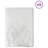 vidaXL Putekļu plēve 12 pcs Caurspīdīgs 400 x 500 cm HDPE