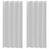 vidaXL Voile aizkaris 2 pcs Gai&scaron;i pelēks 225 x 140 cm Poliesters