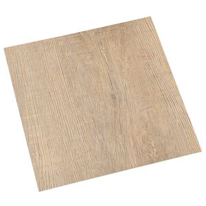 vidaXL Pa&scaron;līmējo&scaron;ie Grīdas Dēļi Tum&scaron;i Brūns un Pelēks 30,5 x 30,5 cm