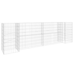 vidaXL H-formas gabions, tērauda stieple, 260x40x80 cm