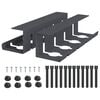 vidaXL Galda kabeļu organizators 2 gab. Antracīta 43 x 12 x 10 cm