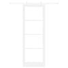 vidaXL Slīdošās durvis Balts 83 x 232 cm
