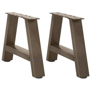 vidaXL kafijas galdiņa kājas, A-veida, 2 gab., 30x(30-31) cm, tērauds