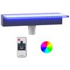 vidaXL ūdenskrituma sliede ar RGB LED gaismām, akrils, 45 cm