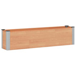 vidaXL Augstā puķu kaste Brūna 150 x 30 x 36 cm WPC un alumīnijs