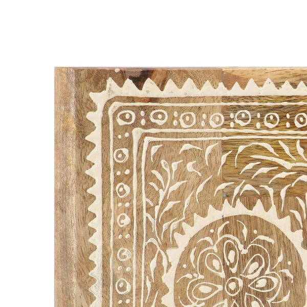 vidaXL spogulis, krāsots ar rokām, 40x55 cm, mango masīvkoks