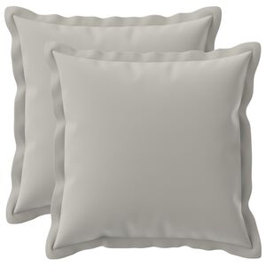 vidaXL Spilvenu pārvalks 2 gab. HOUTEN Pelēka 30 x 30 cm Poliesters