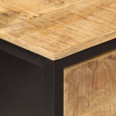 vidaXL konsoles galdiņš, 100x35x76 cm, mango masīvkoks, dzelzs
