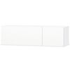 vidaXL TV skapītis, inženierijas koks, spīdīgi balts, 120x40x34 cm