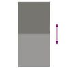 vidaXL rullo žalūzija pelēks 70x130cm auduma platums 65,7cm poliesters