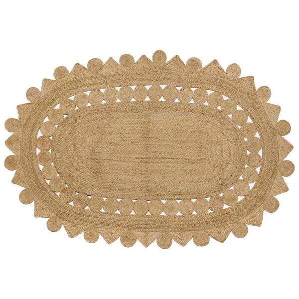 vidaXL Paklājs Brūna 152 x 245 cm Džuta