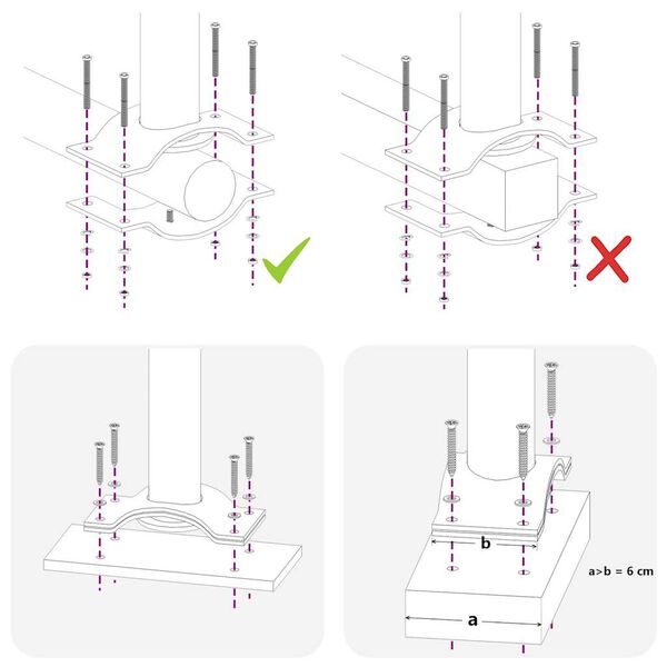 vidaXL izvelkama sānu markīze, sarkana, 60x300 cm