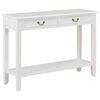 vidaXL konsoles galds, 110x35x80 cm, balts, koks