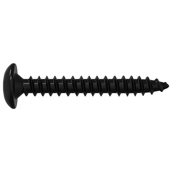 vidaXL Tapping nagla 12 pcs Melna M4 x 28 mm Tērauds