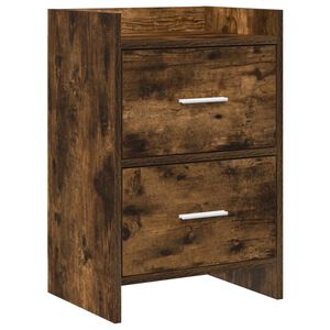 vidaXL Nakts skapī&scaron;i Kūpināts ozols 40 x 30 x 60 cm Inženierijas koks