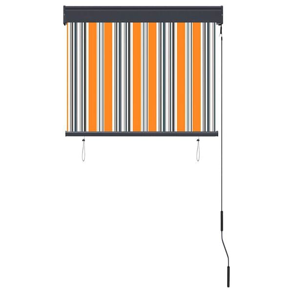 vidaXL āra ruļļu žalūzija, 80x250 cm, dzeltena un zila