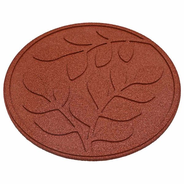 vidaXL Soļu Akmens 6 pcs Sarkana &Oslash; 44 x 2 cm Gumija