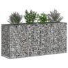 vidaXL Gabions pacelta gulta Sudraba 170 x 50 x 80 cm Cinkots tērauds