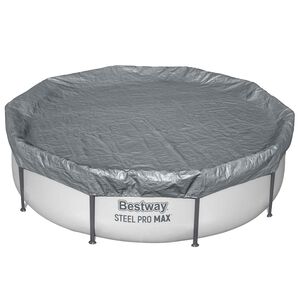 Bestway Baseina vāks &Oslash;3,05 m Apaļ&scaron; Poliesters Pelēka