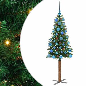 vidaXL Tievā Ziemassvētku Egle Zaļa 150 cm PVC un cietā priedes koks
