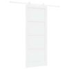 vidaXL Slīdo&scaron;ās durvis 86 x 211 cm Inženierijas koks Balts