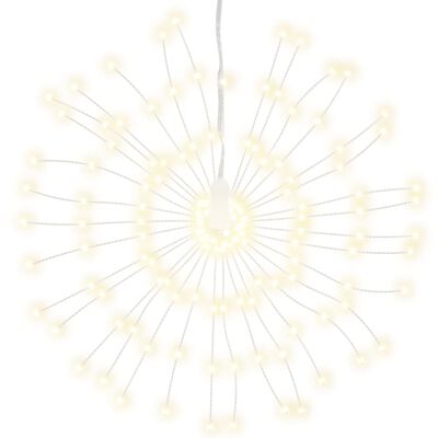 vidaXL Ziemassvētku lampiņas, 10 gab., silti baltas, 20 cm, 1400 LED