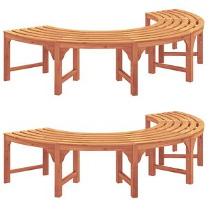 vidaXL Koku sols 2 pcs Dabiska 160 x 80 x 45cm Cieta eikalipta koksne