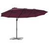 vidaXL Saulessargs Bordo sarkans 372 x 198 x 243 cm
