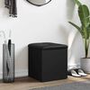vidaXL uzglabā&scaron;anas sols, melns, 42x42x45 cm, inženierijas koks