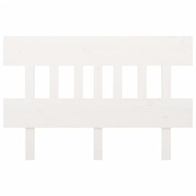 vidaXL gultas galvgalis, balts, 153,5x3x81 cm, priedes masīvkoks