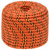 vidaXL Daudzfunkcionāla saimniecības virve 12 mm 100 m Oranža PP