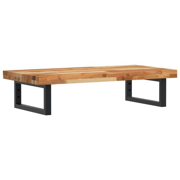 vidaXL izlietnes plaukts, stiprināms pie sienas, tērauds, akācija