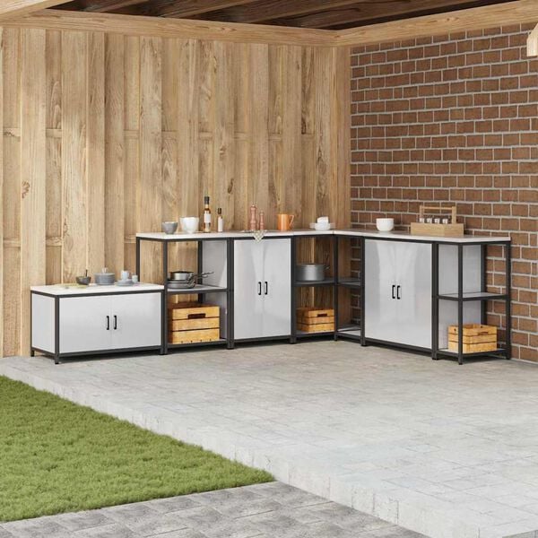 vidaXL Virtuves Uzglabā&scaron;ana ar plauktu Sudraba 60 x 50 x 92 cm Tērauds