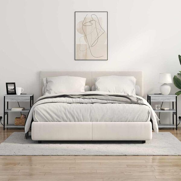 vidaXL Nakts skapītis Pelēks Sonoma 41 x 31 x 51 cm Inženierijas koks